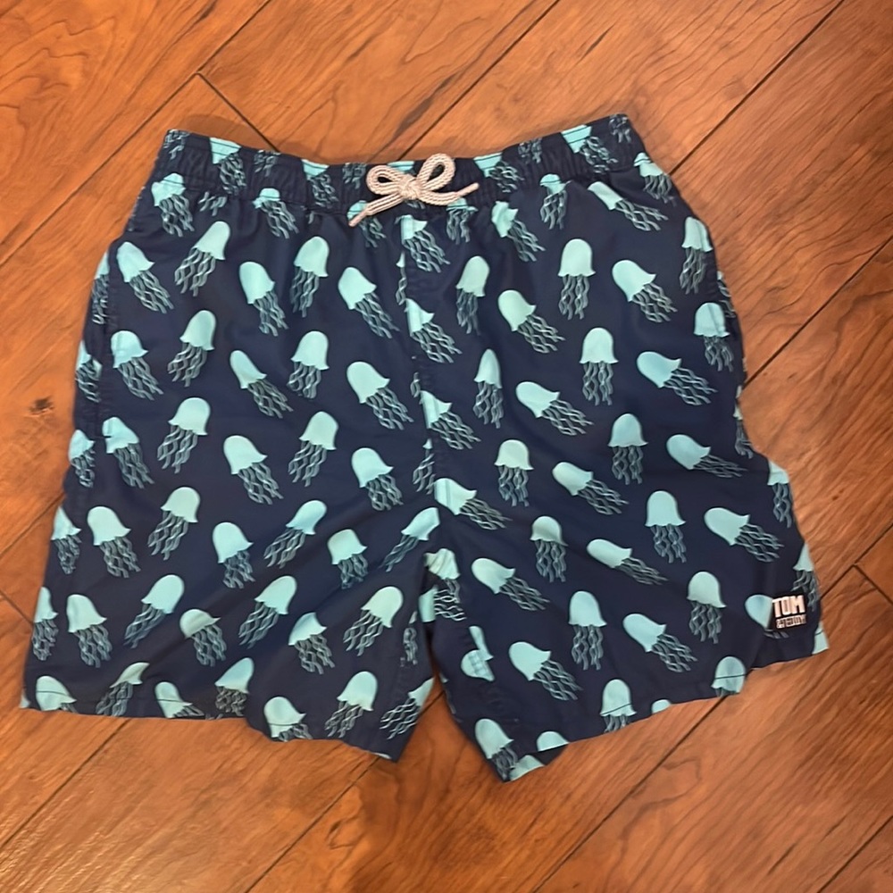 Tom & Teddy Boys size 11/12 Jellyfish swim trunks